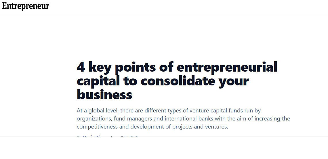 4 key points of entrepreneurial capital to consolidate your business